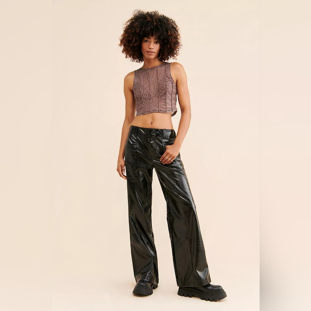 SOLD Crossposted Free People Star-Crossed Lovers Vegan Leather Pants